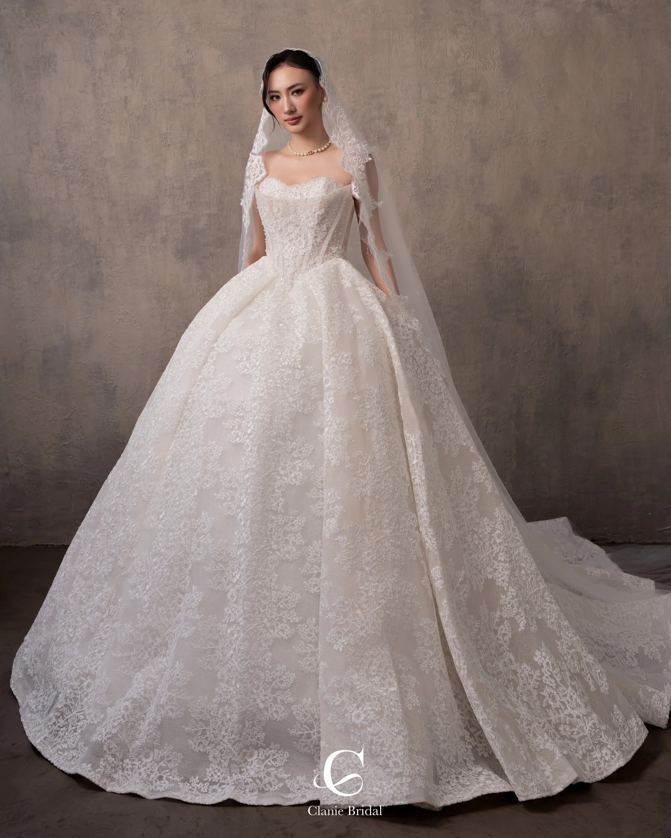 Thiết kế Genevieve, mã C001HA, thuộc Clanie Collection